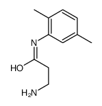 3-amino-N-(2,5-dimethylphenyl)propanamide结构式