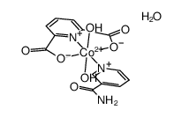 Co(pyridine-2,6-dicarboxylate)(nicotinamide)(H2O)2*H2O Structure