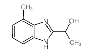 1-(4-甲基-1H-苯并咪唑-2-基)乙醇结构式
