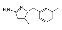 1H-Pyrazol-3-amine, 5-methyl-1-[(3-methylphenyl)methyl] Structure