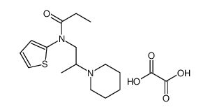 oxalic acid,N-(2-piperidin-1-ylpropyl)-N-thiophen-2-ylpropanamide结构式