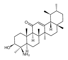 4-amino-3-β-hydroxy-11-keto-24-norurs-12-ene结构式