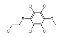 1,2,4,5-tetrachloro-3-(2-chloro-ethylsulfanyl)-6-methoxy-benzene Structure