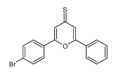 2-(4-bromophenyl)-6-phenylpyran-4-thione Structure