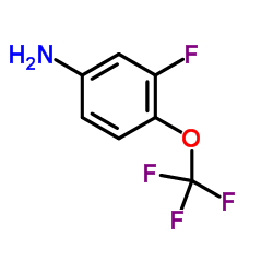 3-氟-4-(三氟甲氧基)苯胺结构式