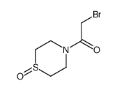 2-bromo-1-(1-oxo-1,4-thiazinan-4-yl)ethanone结构式