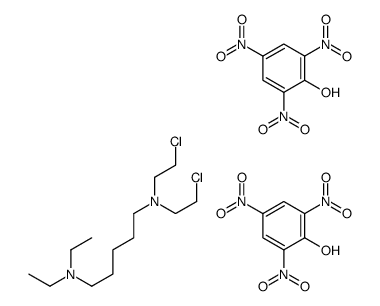N',N'-bis(2-chloroethyl)-N,N-diethylpentane-1,5-diamine,2,4,6-trinitrophenol Structure
