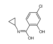 4-Chloro-N-cyclopropyl-2-hydroxybenzamide Structure