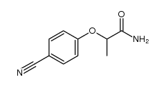 2-(4-cyanophenoxy)propanamide结构式