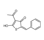 4-acetyl-2-benzylidene-5-hydroxythiophen-3-one Structure