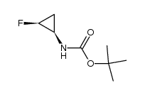 ((1R,2S)-2-氟环丙基)氨基甲酸叔丁酯结构式