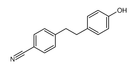 4-[2-(4-hydroxyphenyl)ethyl]benzonitrile结构式