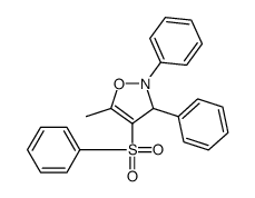 4-(benzenesulfonyl)-5-methyl-2,3-diphenyl-3H-1,2-oxazole Structure