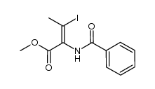 Bz-Z-ΔAbu(β-I)-OMe结构式