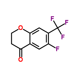 6-Fluoro-7-(trifluoromethyl)-2,3-dihydro-4H-chromen-4-one Structure