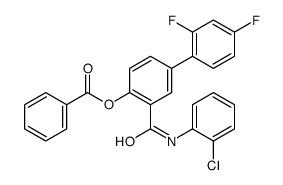 [2-[(2-chlorophenyl)carbamoyl]-4-(2,4-difluorophenyl)phenyl] benzoate Structure