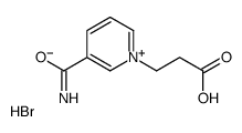 3-(3-carbamoylpyridin-1-ium-1-yl)propanoic acid,bromide structure