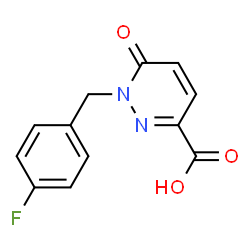 1-(4-氟苄基)-6-氧代-1,6-二氢哒嗪-3-羧酸结构式