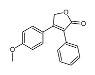 3-(4-methoxyphenyl)-4-phenyl-2H-furan-5-one Structure