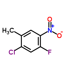 2-Chloro-4-fluoro-5-nitrotoluene Structure