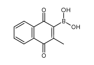 (3-methyl-1,4-dioxo-1,4-dihydronaphthalen-2-yl)boronic acid结构式