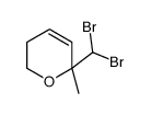6-(dibromomethyl)-6-methyl-2,3-dihydropyran结构式