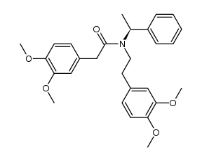 (S)-N-(3,4-dimethoxyphenethyl)-2-(3,4-dimethoxyphenyl)-N-(1-phenylethyl)acetamide结构式