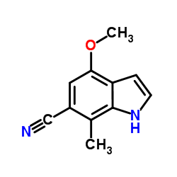 4-Methoxy-7-methyl-1H-indole-6-carbonitrile Structure