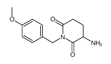 (3S)-3-氨基-1-[(4-甲氧基苯基)甲基]-2,6-哌啶二酮结构式