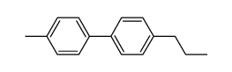 4-丙基-4'-甲基联苯结构式