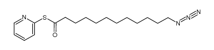 S-pyridin-2-yl 12-azidododecanethioate结构式