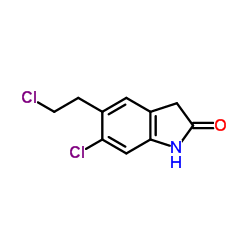 6-氯-5-(2-氯乙基)羟吲哚结构式