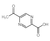 5-乙酰基-吡嗪羧酸结构式