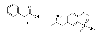 5-[(2R)-2-aminopropyl]-2-methoxybenzenesulfonamide D-mandelate Structure