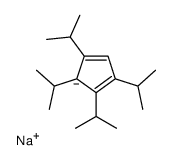 sodium,1,2,3,5-tetra(propan-2-yl)cyclopenta-1,3-diene结构式