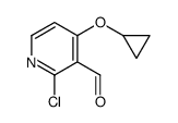 2-chloro-4-cyclopropyloxypyridine-3-carbaldehyde Structure