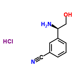 (R)-3-(1-Amino-2-hydroxyethyl)benzonitrile hydrochloride picture