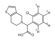 (Rac)-Clopidogrel carboxylic acid-d4结构式