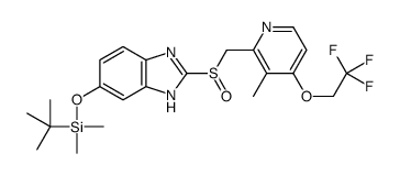 5-O-叔丁基二甲基甲硅烷基5-羟基兰索拉唑结构式