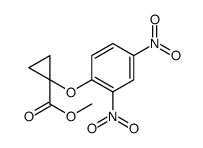 methyl 1-(2,4-dinitrophenoxy)cyclopropane-1-carboxylate结构式