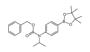 4-(N-cbz-n-异丙基氨基)苯硼酸频那醇酯结构式