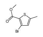 3-溴-5-甲基噻吩-2-羧酸甲酯结构式