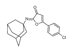 2-(1-adamantylimino)-5-(4-chlorophenyl)furan-3-one结构式