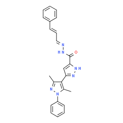 3',5'-dimethyl-1'-phenyl-N'-[(1E,2E)-3-phenylprop-2-en-1-ylidene]-1H,1'H-3,4'-bipyrazole-5-carbohydrazide picture
