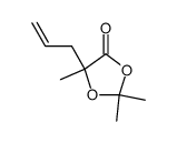 2,2,5-trimethyl-5-allyl-1,3-dioxolan-4-one结构式