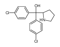 双(对氯苯基)-(2R)吡咯烷甲醇结构式