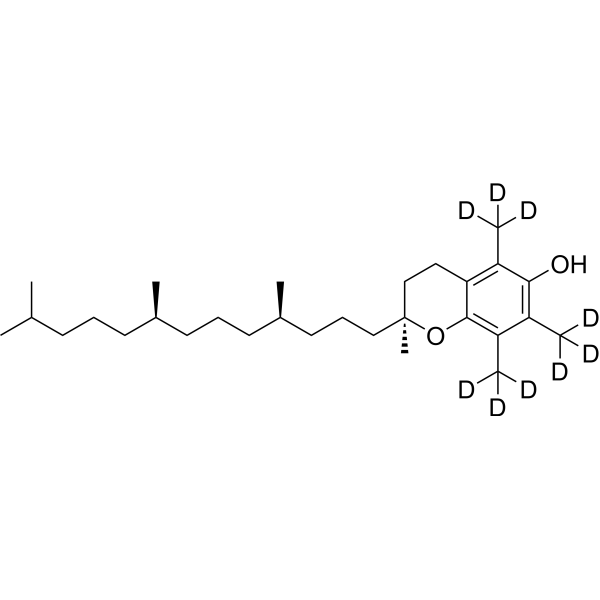 α-维生素 E-d9结构式