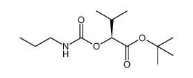 (+)-tert-butyl 3-methyl-2-propylaminocarbonyloxybutanoate Structure
