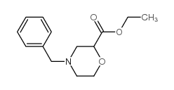 N-苄基吗啉-2-羧酸乙酯结构式
