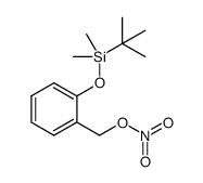 2-(tert-butyldimethylsilyloxy)benzyl nitrate Structure